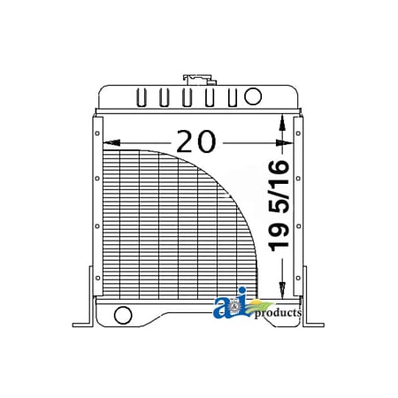 A & I Products Radiator 31" x30" x11.2" A-A190749